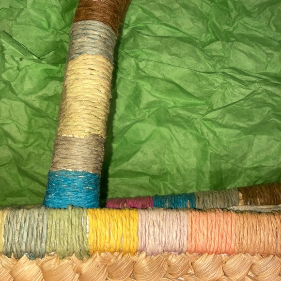 Cappeli Raffia Multicolored Basket Tote - Picture 3 of 4